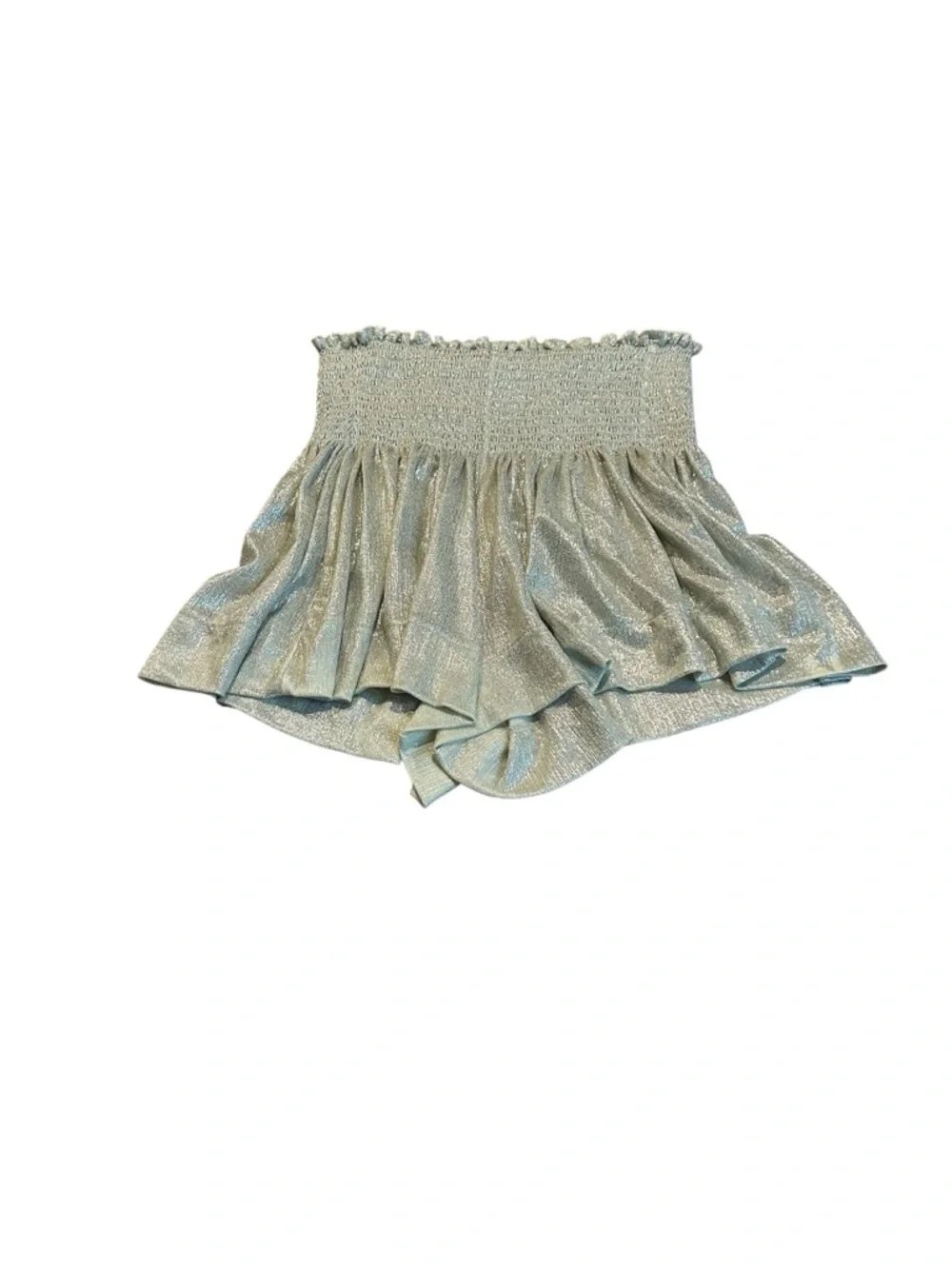 QUEEN OF SPARKLES gold shorts